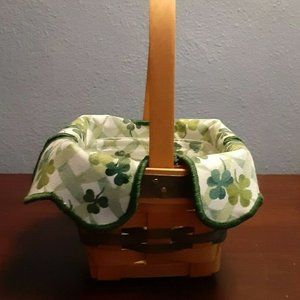 Collectable 1999 Longaberger Basket Irish Shamrock